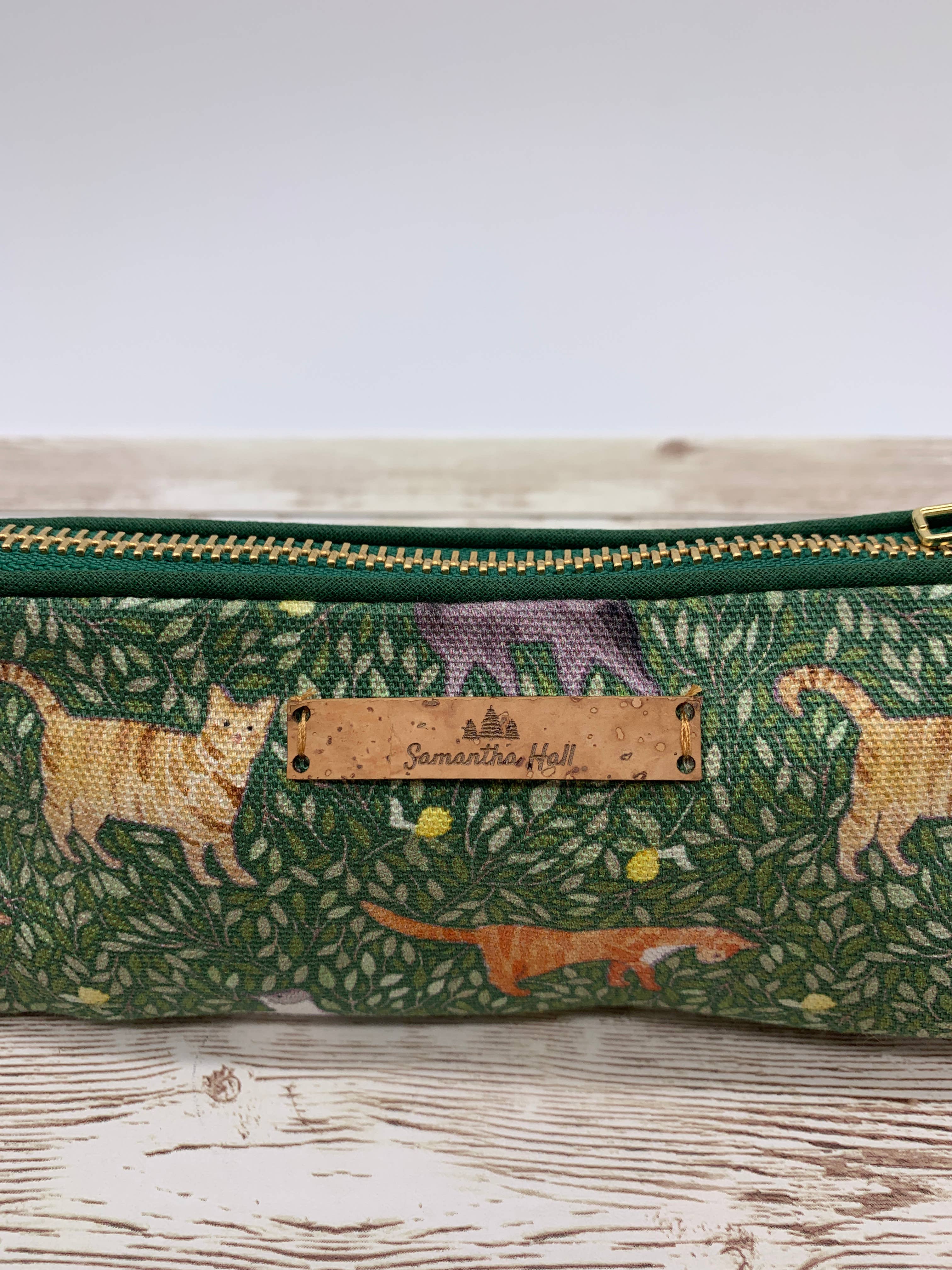 Samantha Hall Designs - Wholesale Pencil Case/Pouch - Cat pencil case2
