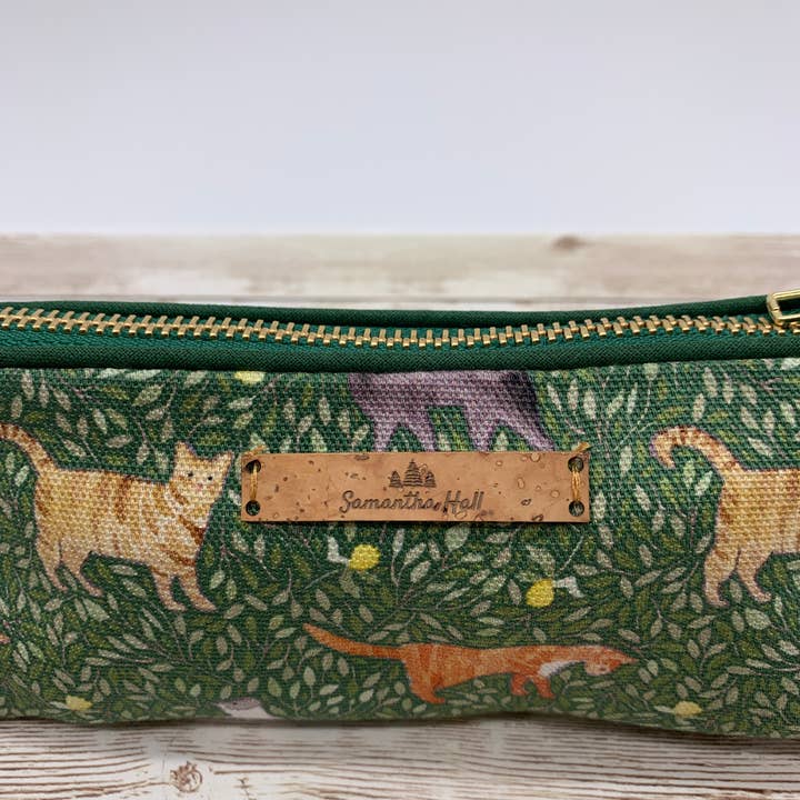 Samantha Hall Designs - Wholesale Pencil Case/Pouch - Cat pencil case2