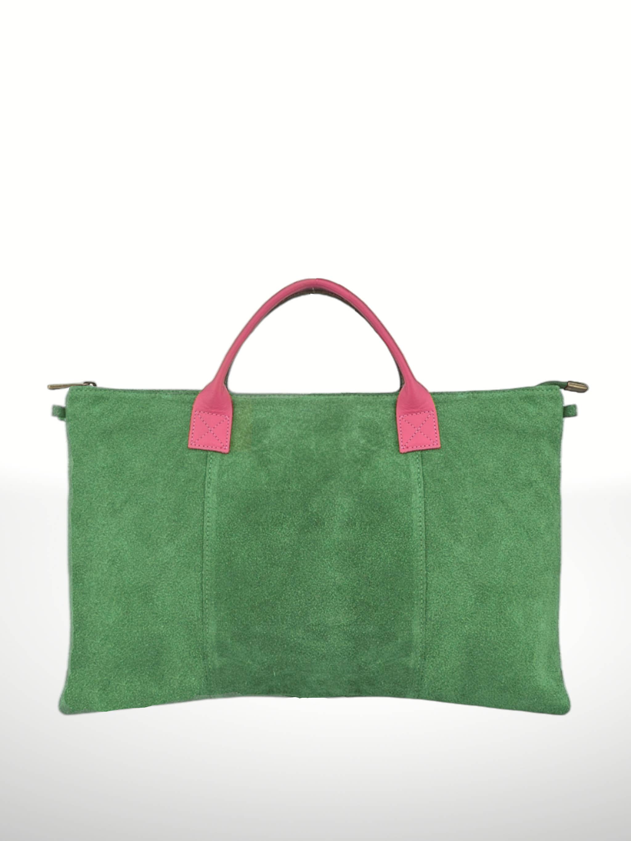ITALIAN'S LEATHER - Wholesale Tote Bag - Women's - Suede Leather Bags Milano 22081114
