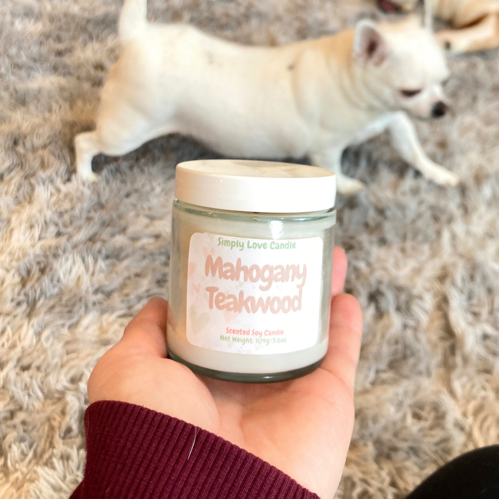 Simply Love Candle - Wholesale Jar/Filled Candle - Mahogany Teakwood Soy Candle | 3.6 oz Masculine Scented5