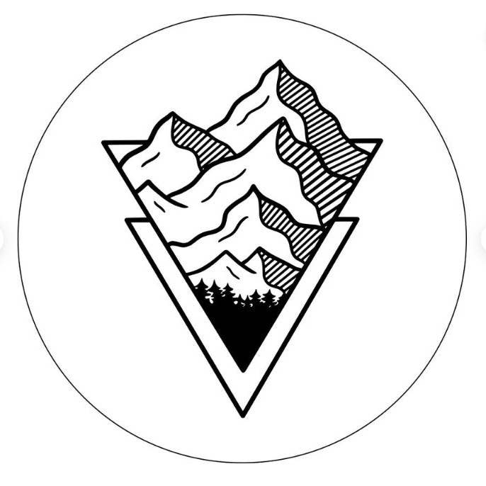 Triangle Mountain White Spare Tire Cover for wholesale by Dirty Acres