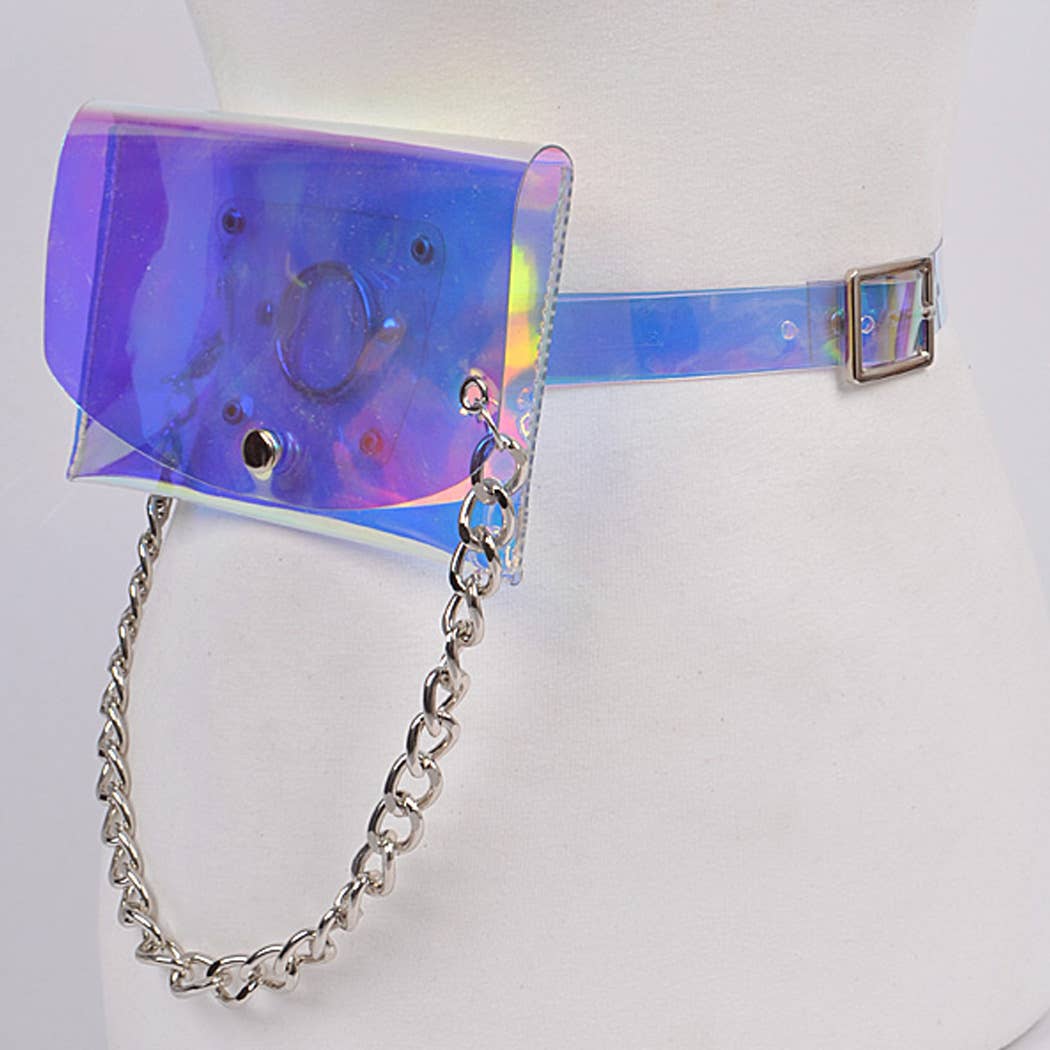 3AM BY H&D ACCESSORIES - Vente Sac ceinture – femme - Sac à bandoulière à chaîne à rabat à bouton unique1