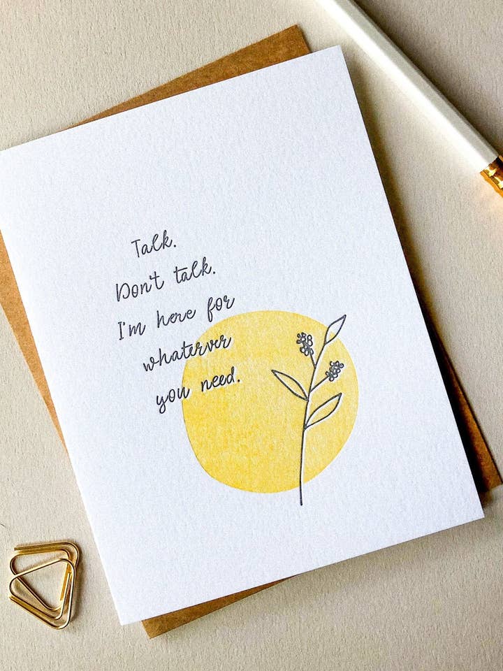 Parla. Non parlare. Sono qui per qualsiasi cosa tu abbia bisogno. per la vendita all'ingrosso da parte di Truth Papers