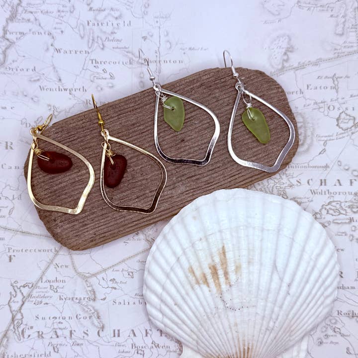 Cyn Elizabeth Studios - Wholesale Dangle Earrings - Luna Tide Sea Glass Earrings3