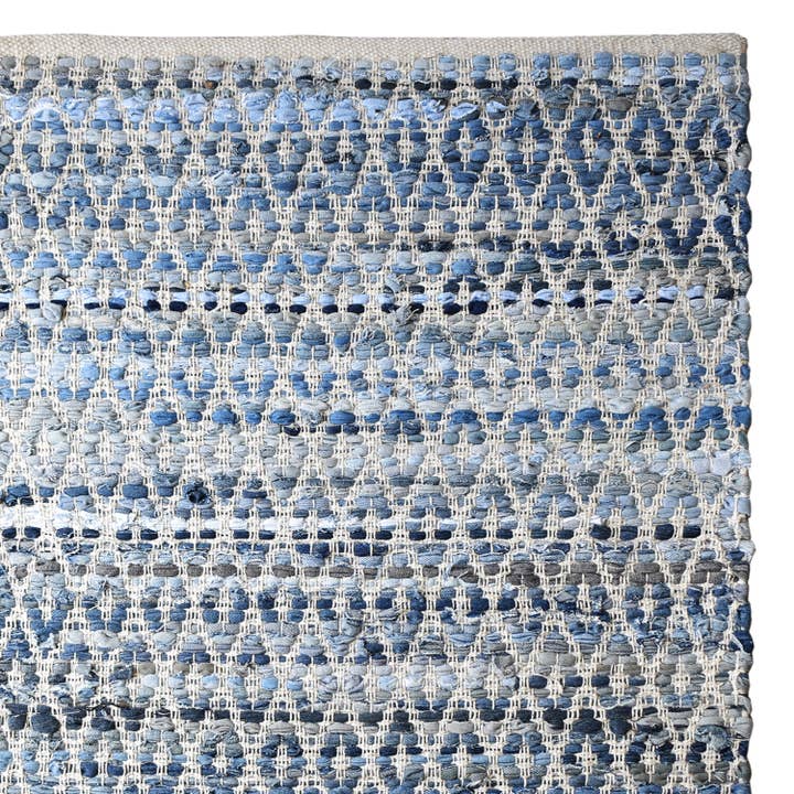 Fabstyles – wholesale Area rug – Kohinoor Denim Cotton Recycled Handmade Area Rag Rug 60x903
