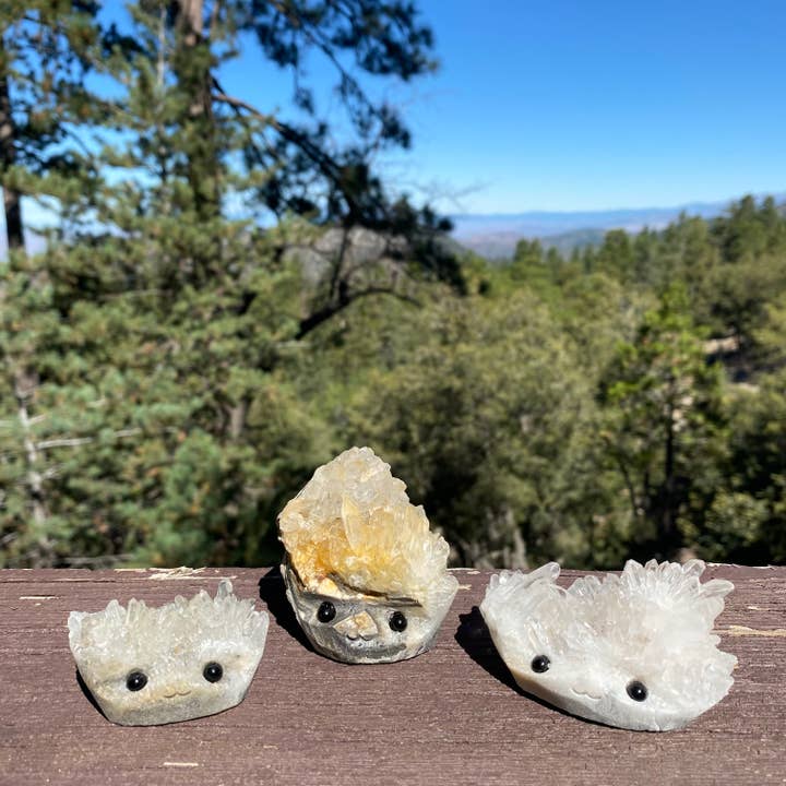Wax Apothecary - Wholesale Spiritual Stone/Crystal - Sparkle Geode Buddies & Crystal Cluster Rock Friends MED 💎✨