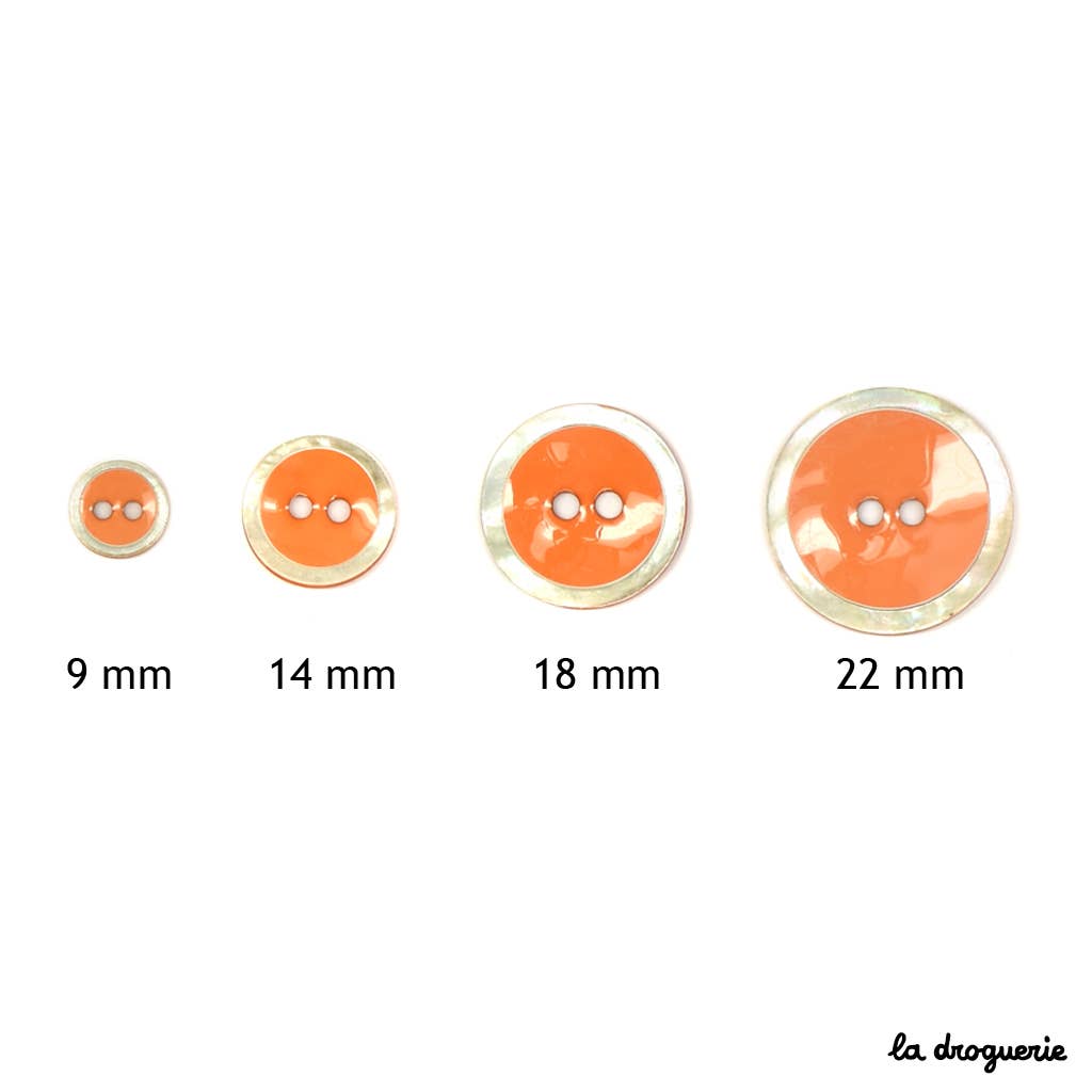 LA DROGUERIE - Wholesale Drukknoop/naaiknoop - Gepoederlakte Akoya knoop patrijspoort 14 mm3