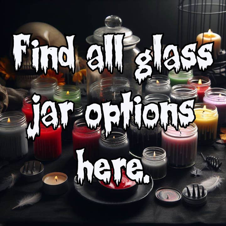 8oz Glass Jar Candle for wholesale by Misfire & Dread