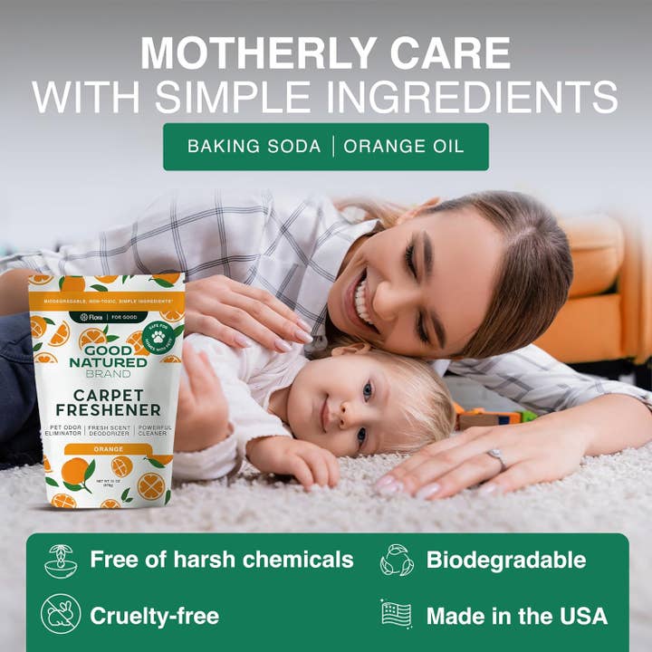 Good Natured Brand - Vente Nettoyants pour tapis - Désodorisant pour tapis Good Natured Brand | Orange - 31 oz3