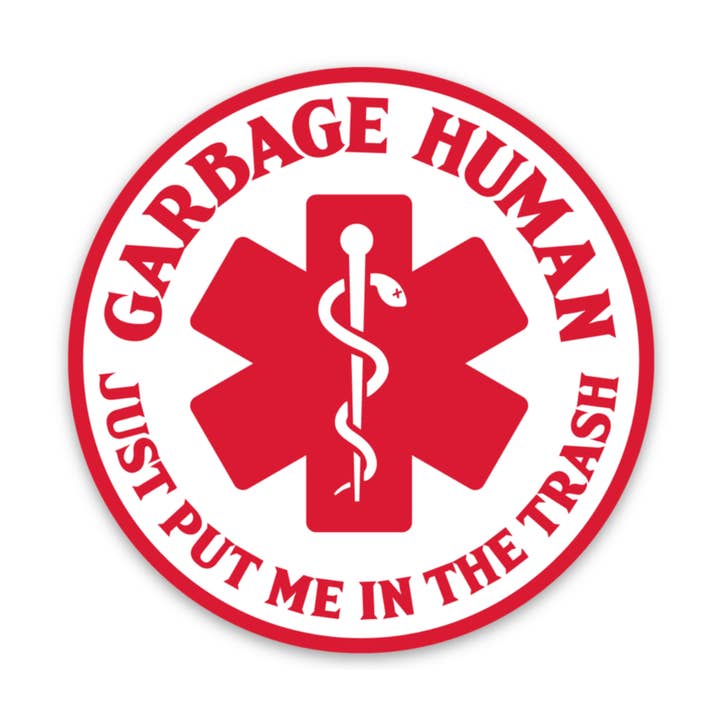 Garbage Human Decal for wholesale by Rad Girl Creations