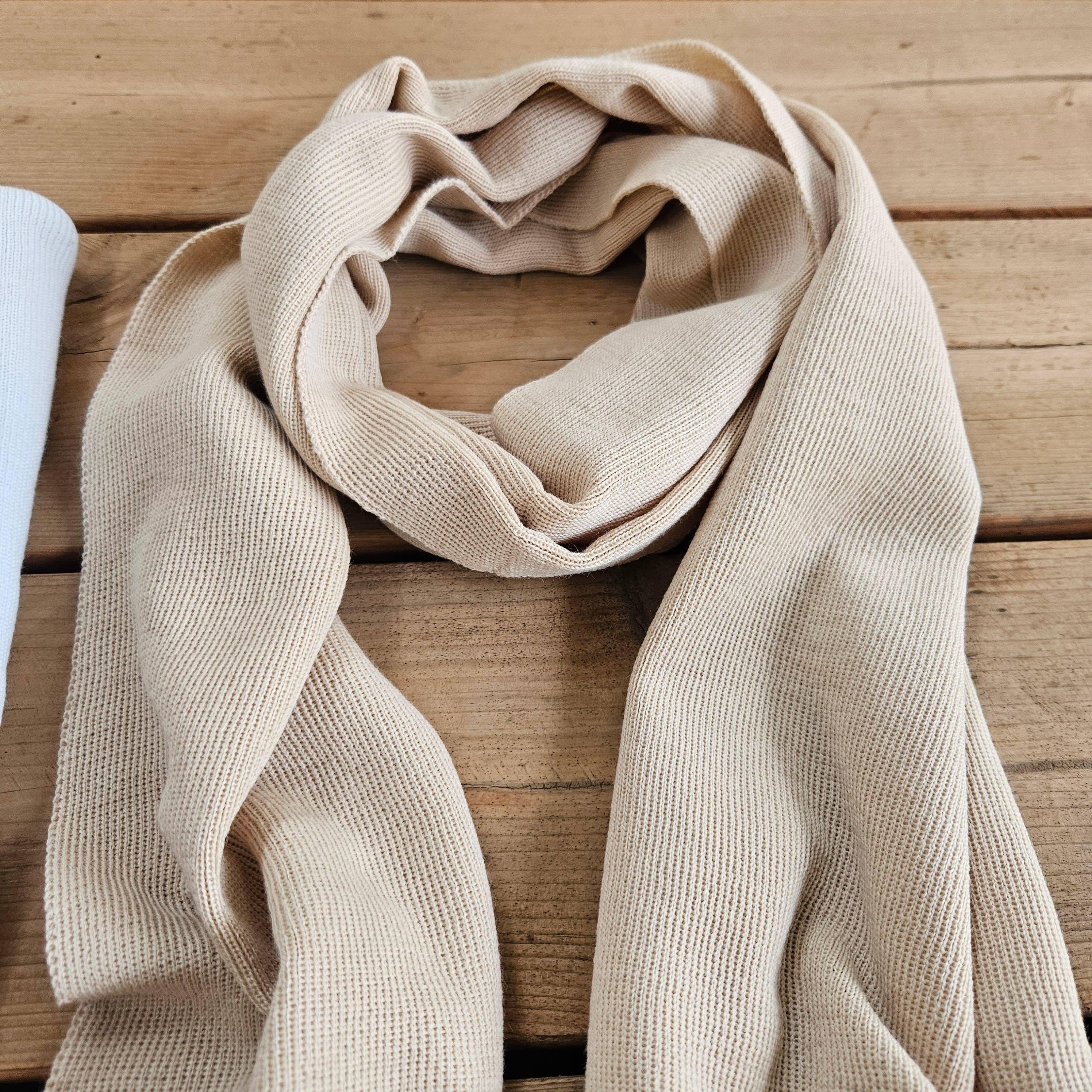 NorraVilla - Wholesale Sjaal - Uniseks - Sjaal van 100% merinowol voor dames of heren - Unisex Offwhite6
