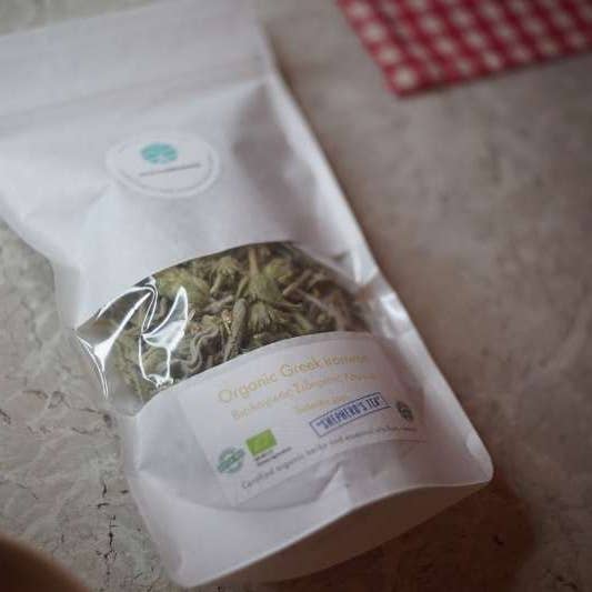 MELIMNOS - Wholesale Loose Tea - Organic Greek Ironwort mountain tea from Aegean Islands,20g
