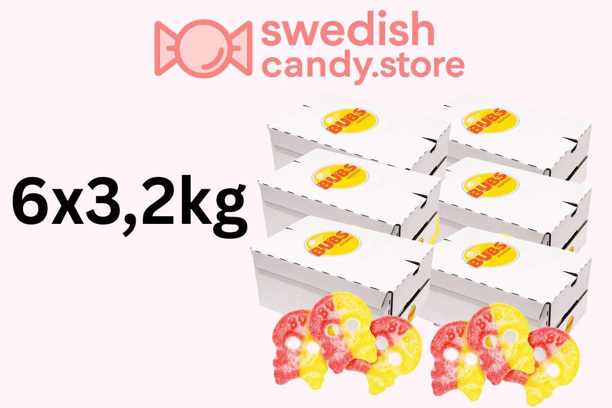 Swedish Candy.Store - Swedish Candy - Wholesale Gummy - BUBS Sour Skulls 3.2kg Swedish Candy2