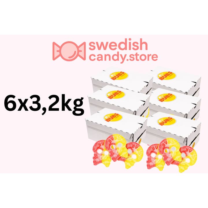 Swedish Candy.Store - Swedish Candy - Wholesale Gummy - BUBS Sour Skulls 3.2kg Swedish Candy2