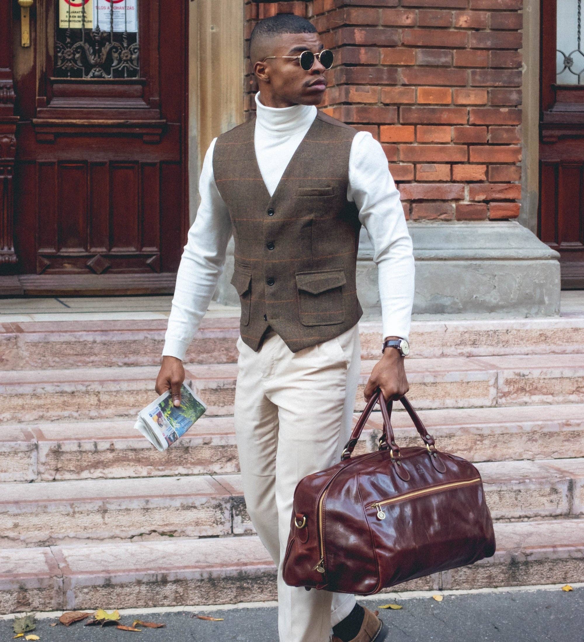 Time Resistance - Wholesale Weekender Bag - Men's - Leather Duffel Bag - Fear and Loathing in Las Vegas1