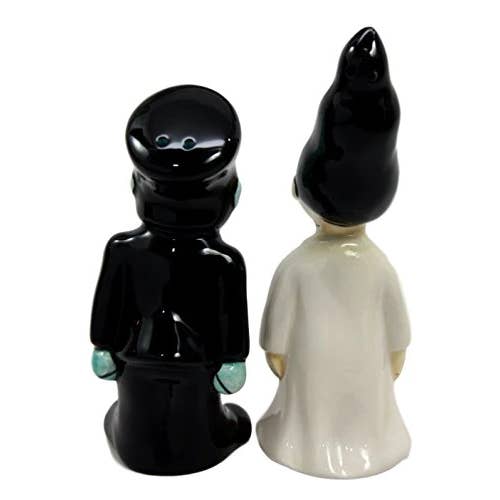 Pacific Trading - Wholesale Salt & Pepper Shaker Set - Frankenstein & Bride Ceramic Salt & Peper Shaker Set3