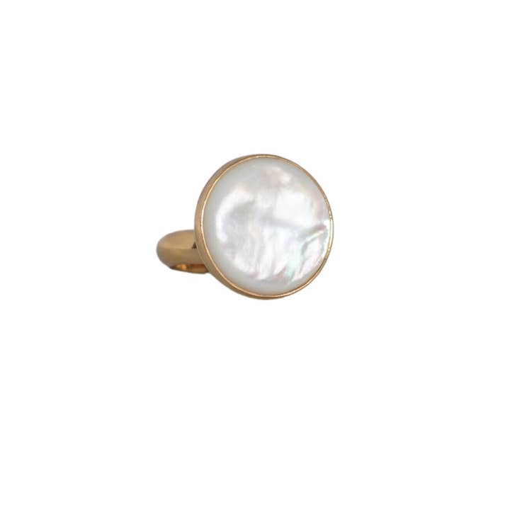 Dawn Mother of Pearl Alchemia Ring for wholesale by Songlines by Jewel