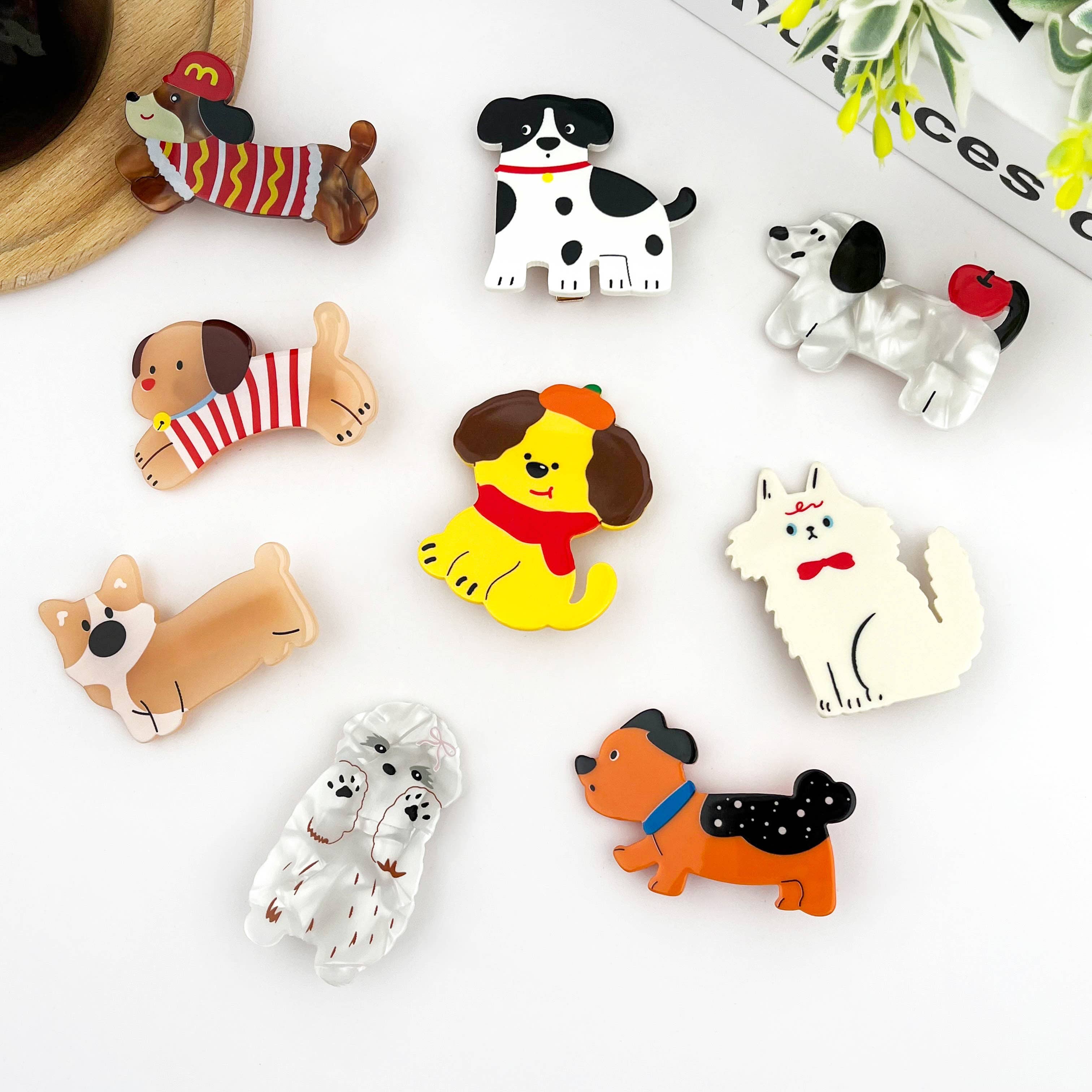 TheDivaSoap - Vente Pince à cheveux – femme - Barrette à cheveux chiot, barrette à cheveux animal mignon.10