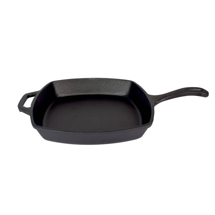 Jim Beam 10.5" Pre Seasoned Cast Iron Square Skillet for wholesale by Style Asia