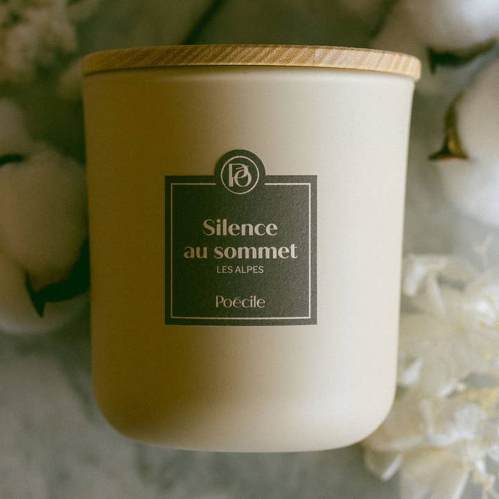 Poécile – Großhandel Kerze im Glas / gefüllte Kerze – Kerze - Stille auf dem Gipfel - Die Alpen0