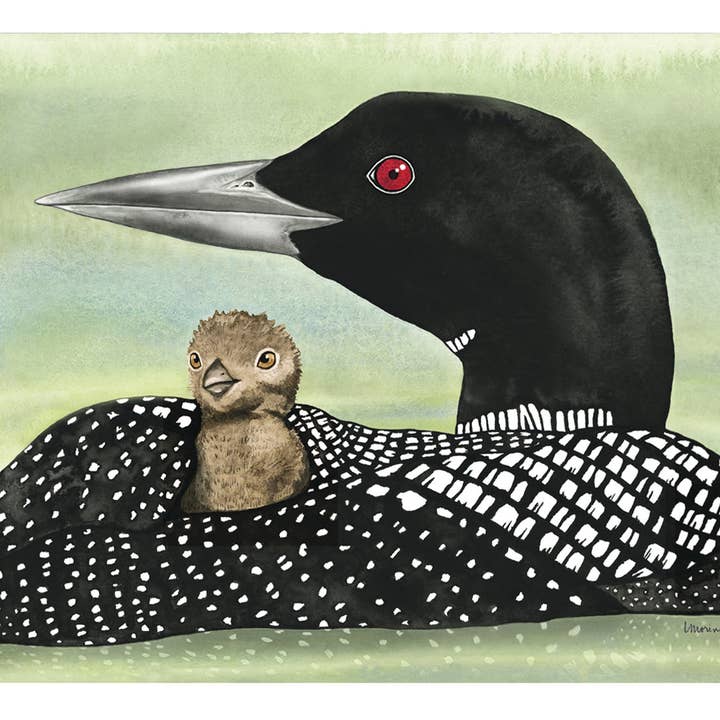 Firefly Sky Design - Wholesale Playing Cards - NEW! Loon & Chick Playing Card Deck1