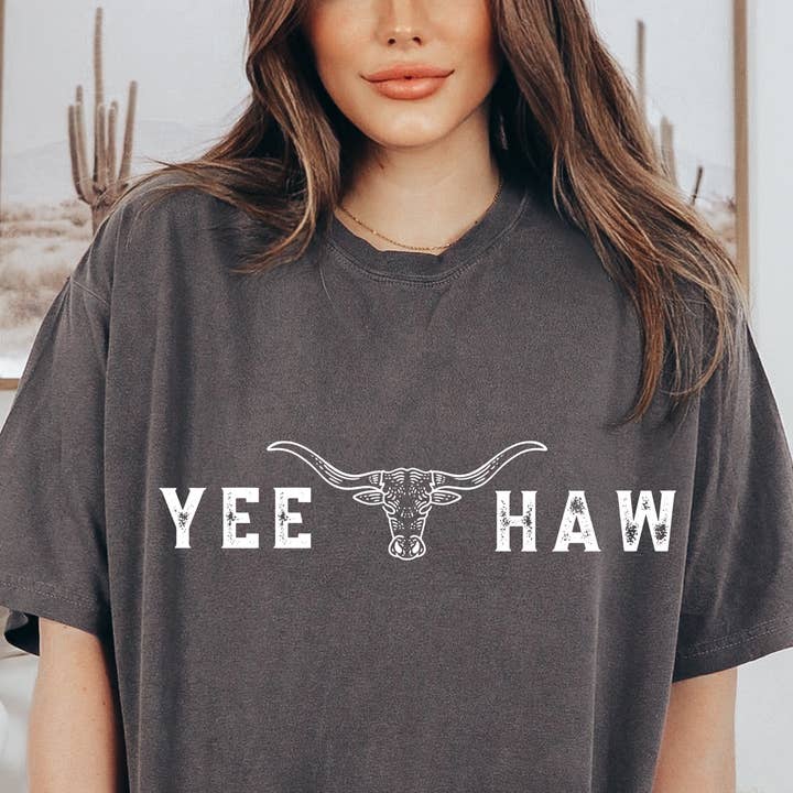 Yee Haw Crew Neck Sweatshirt for wholesale by Portland and Peel