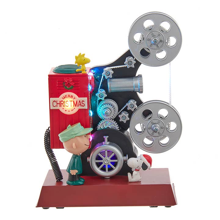 Kurt S. Adler, Inc. - Wholesale Christmas Decoration - B/O Peanuts Anim Projctr+Music Tblp