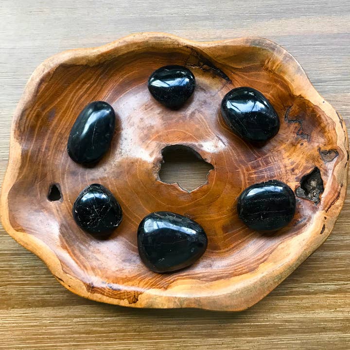 Subject II Change - Wholesale Spiritual Stone/Crystal - Polished Black Tourmaline Worry Stones1