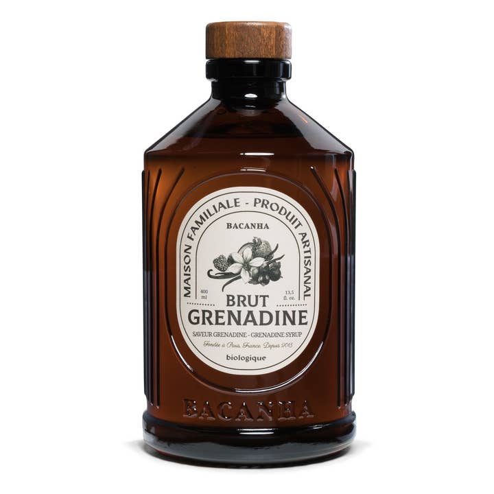 Bacanha - Wholesale Cocktail Mix/Syrup - Raw Grenadine Syrup - Organic - 400ml - 13,5 fl. oz.