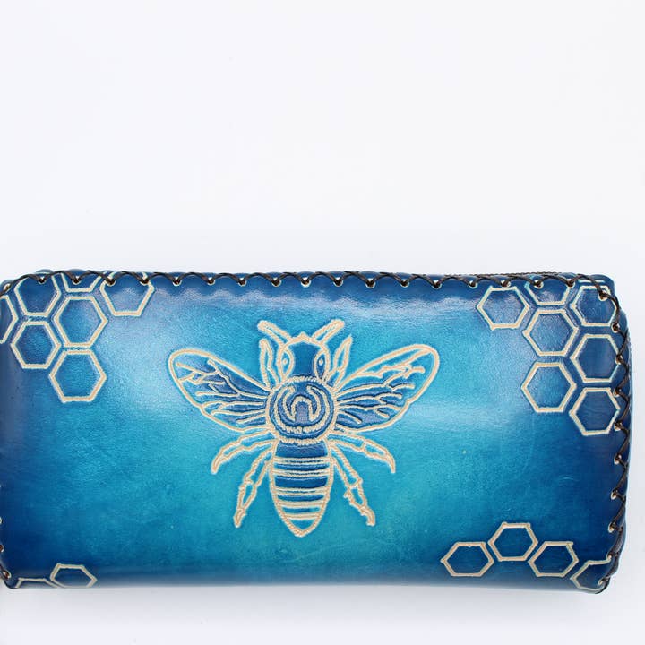 Sunflower Handmade leather inc - Wholesale Wallet - Women's - Handmade leather bee wallet