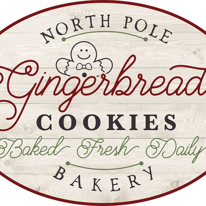 Diverse Woodworking - Wholesale Sign - North Pole Gingerbread Cookies MDF Print Style 1