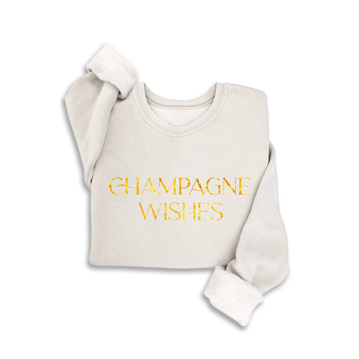 HRTandLUV - Wholesale Sweatshirt - Women's - CHAMPAGNE WISHES FOIL MINERAL SWEATSHIRTS6