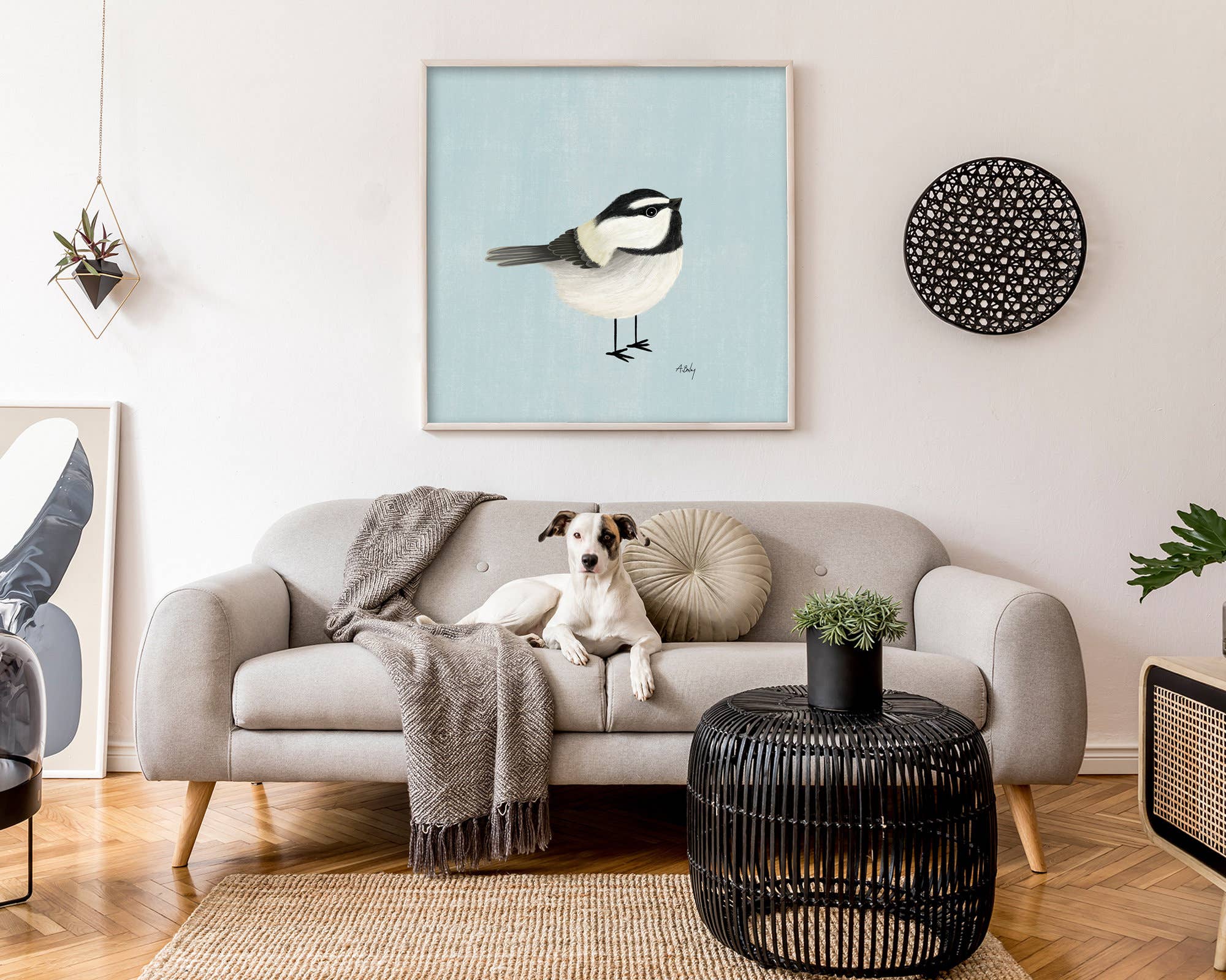 Annie Bailey Art - Wholesale Art Print - Mountain Chickadee - bird illustration Print7