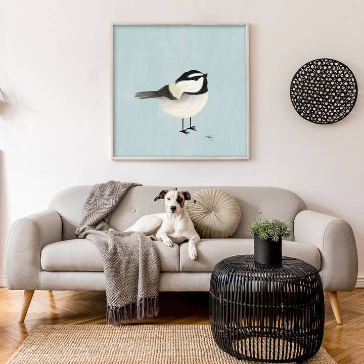 Annie Bailey Art - Wholesale Art Print - Mountain Chickadee - bird illustration Print7