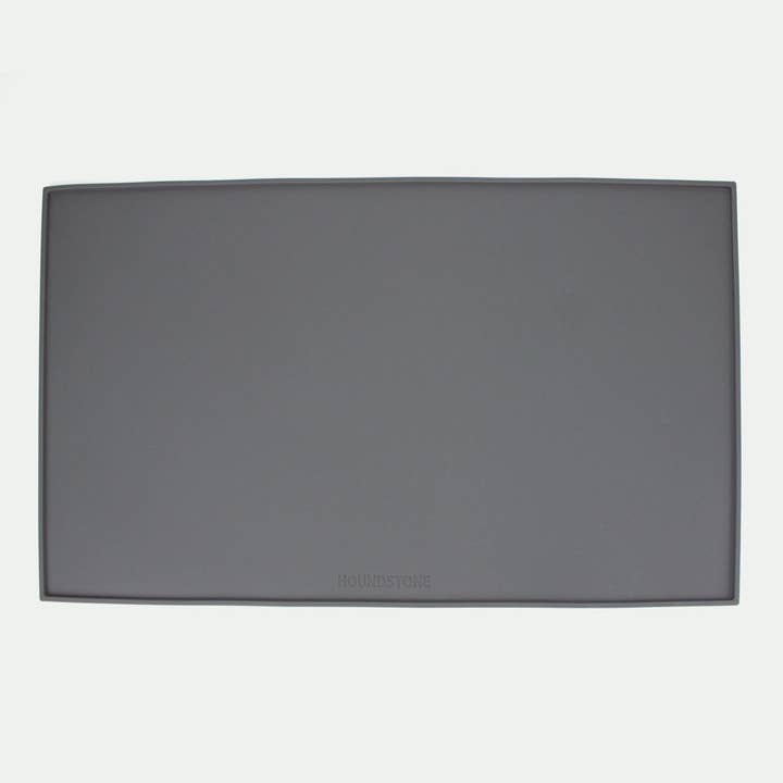 ADC Houndstone & Co. - Wholesale Pet Food Mat - Dog - Silicone Pet Food Mat, Dishwasher Safe, Charcoal (Case of 6)1