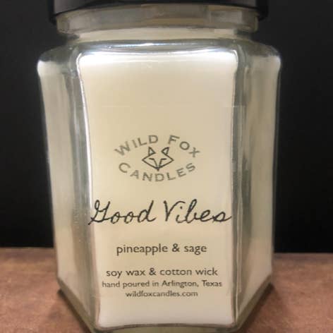 Bougie Good Vibes pour la vente par Wild Fox Candles