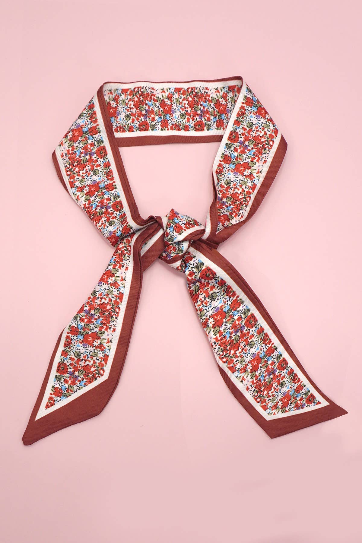 JOSSLYN by wall to wall - Wholesale Sjaal - Dames - Zachte zijdezachte smalle Twilly sjaal voor om de nek | 40SC6668