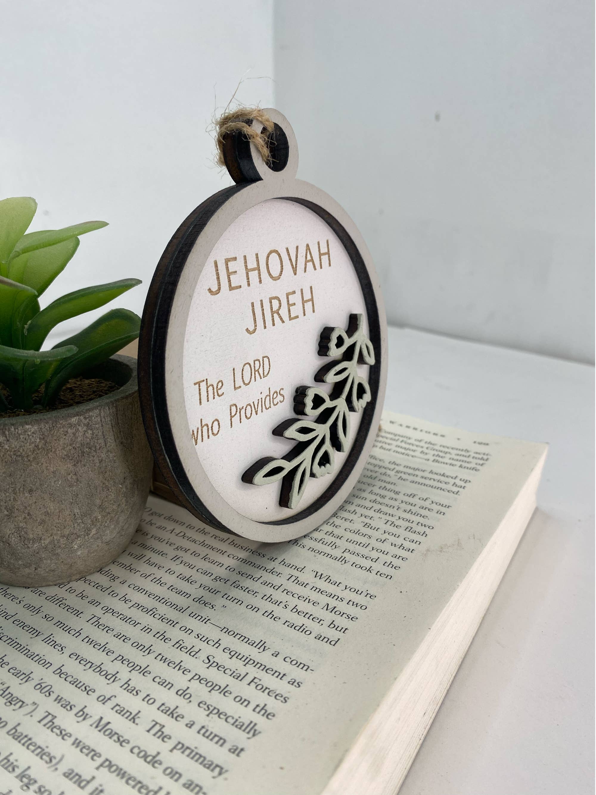 Pine Designs - Wholesale Ornament - Jehovah Jireh, Provider, Name of God Ornament3