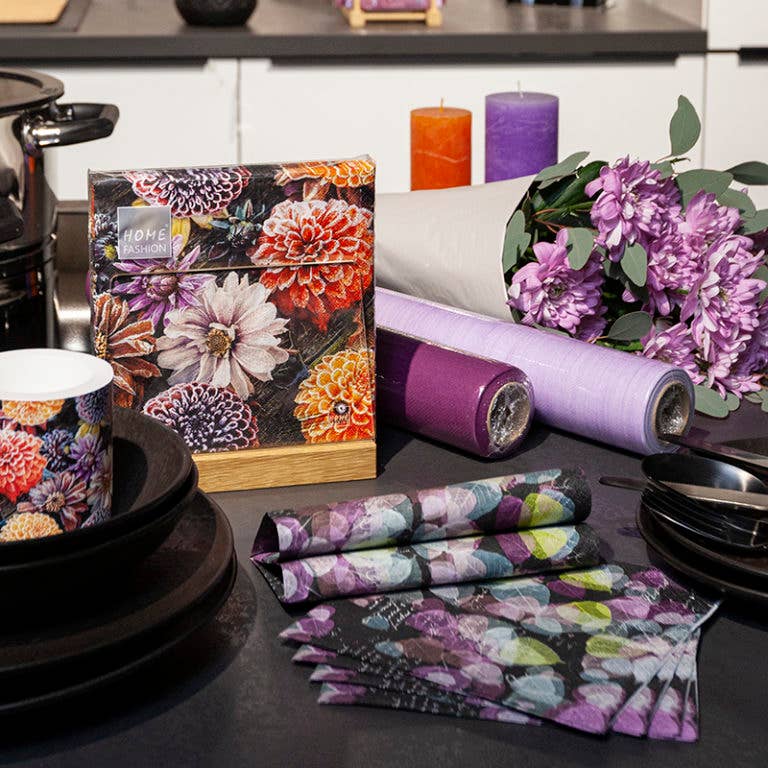 Home Fashion - Carl Dietrich GmbH - Wholesale Disposable Napkin - Trendy Leaves lunch napkins2