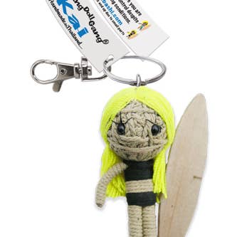 Kamibashi - Wholesale Keychain - Unisex - Kai Girl the Surfer String Doll Keychain1