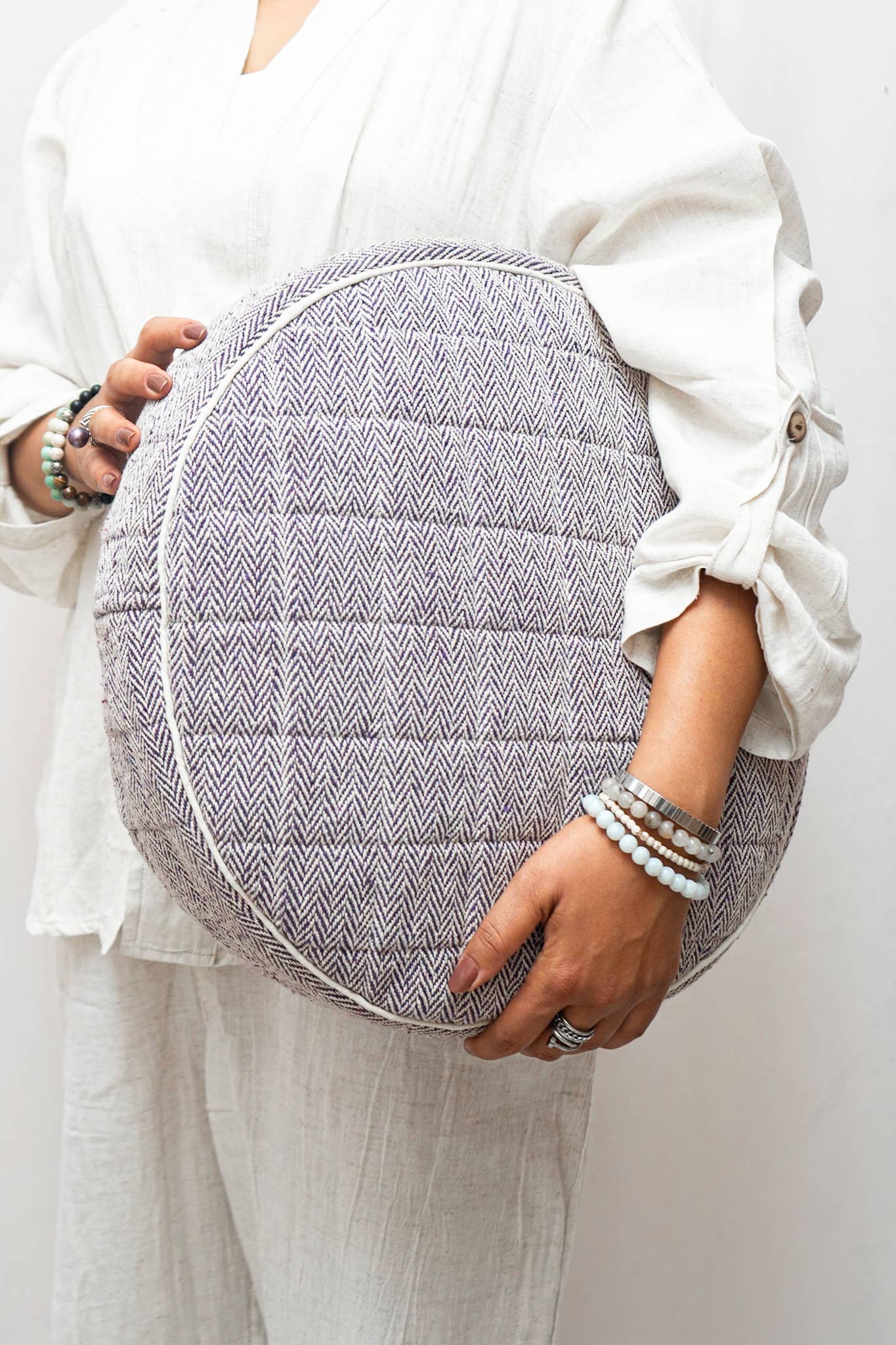 Local Women’s Handicrafts – wholesale Yoga mat – Round Yoga Cushion Cover7