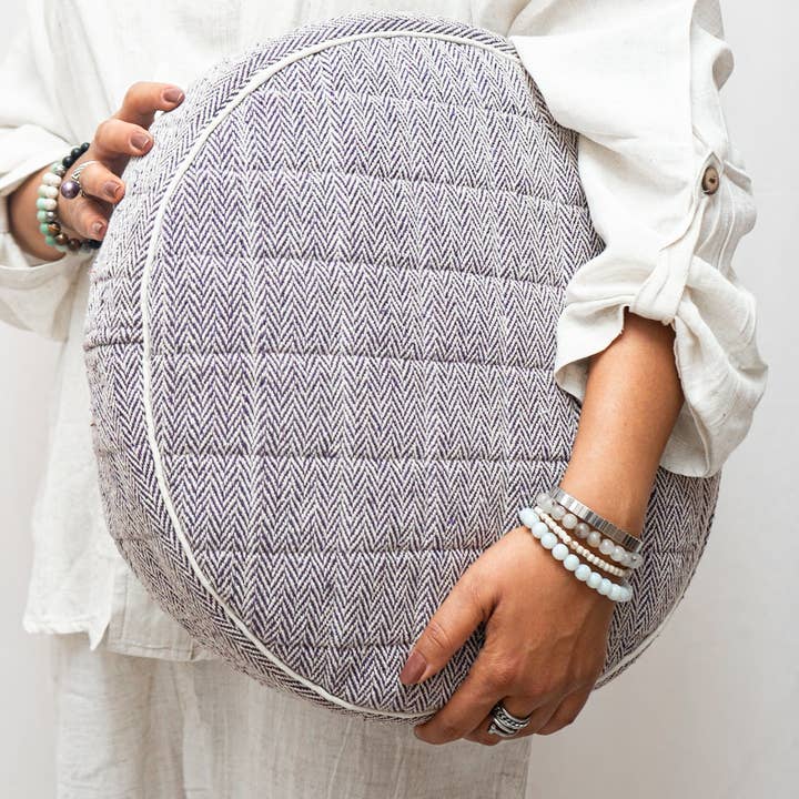 Local Women’s Handicrafts – wholesale Yoga mat – Round Yoga Cushion Cover7