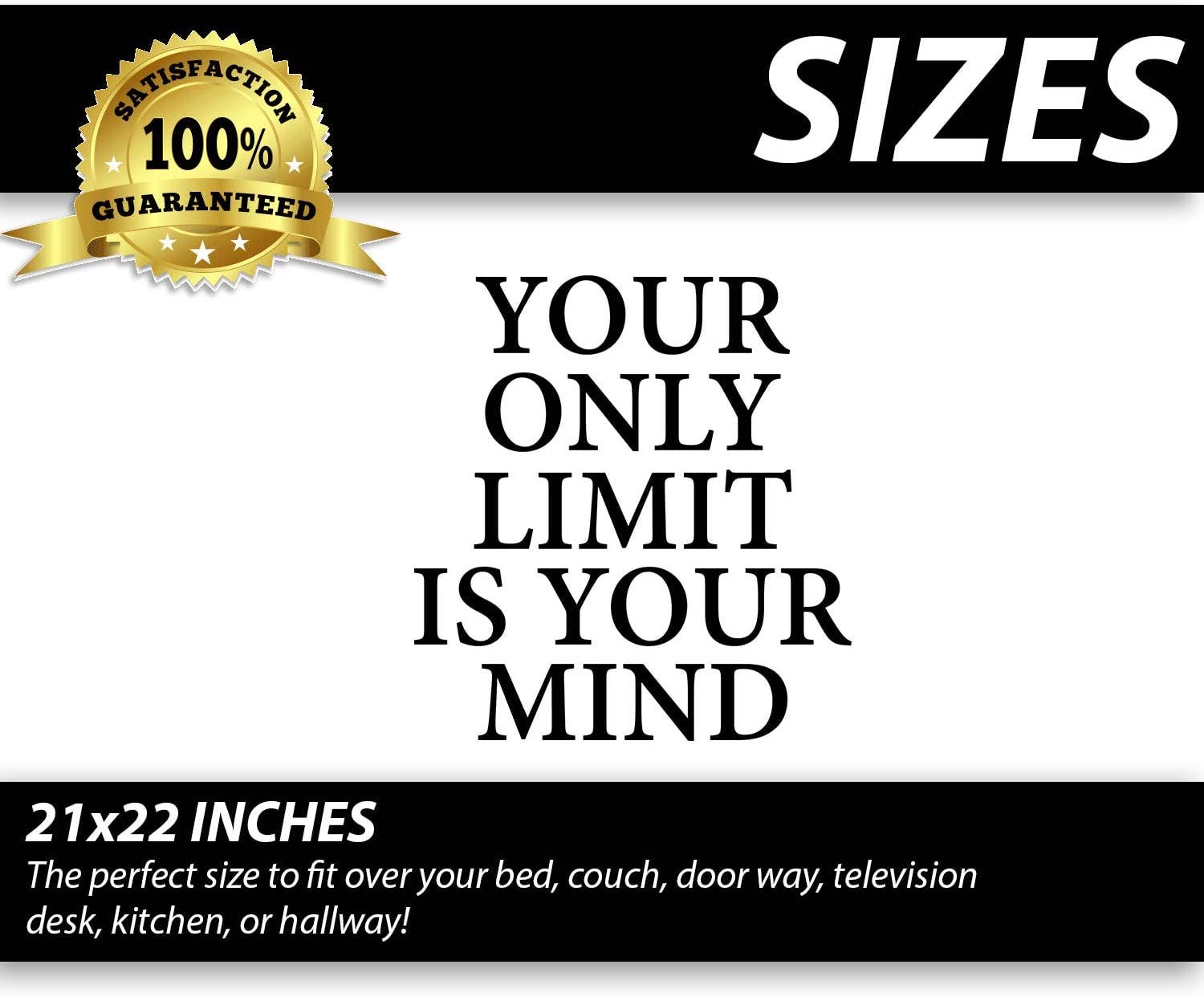 My Vinyl Story - Wholesale Wall Decal/Stickers - Your Only Limit is Your Mind Wall Decal Sticker3