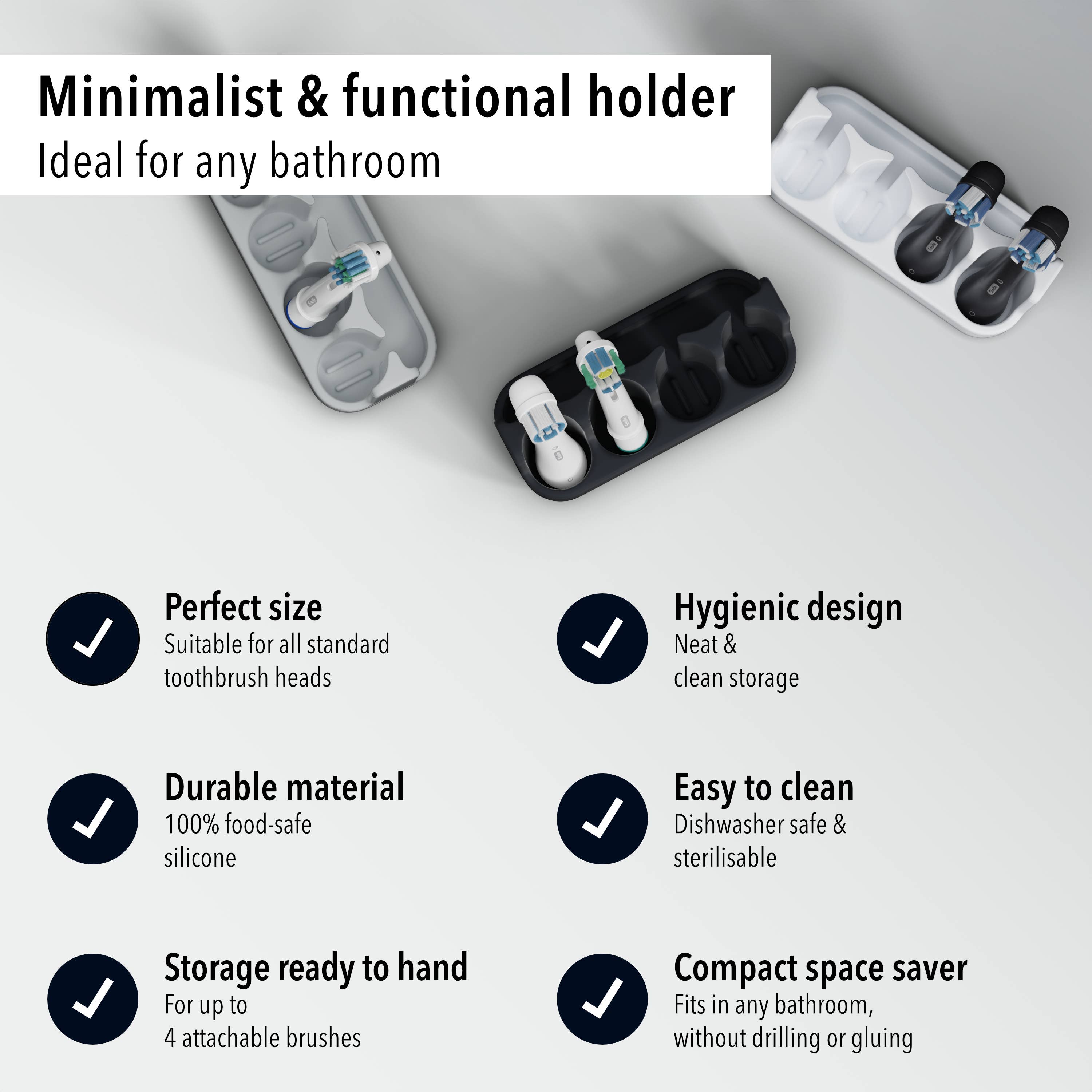 Qikfresh - Wholesale Toothbrush Holder - Holder for clip-on brushes (set of 4)6