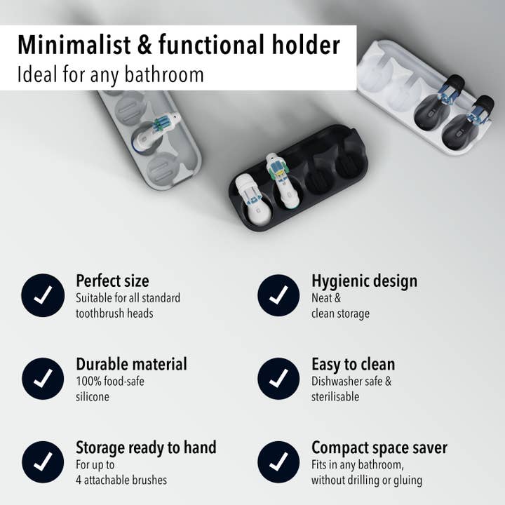 Qikfresh - Wholesale Toothbrush Holder - Holder for clip-on brushes (set of 4)6