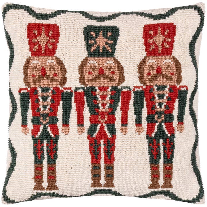 Multi Nutcracker Trio Tufted Cushion Multicolour for wholesale on Faire1