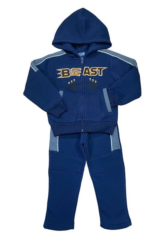 Unik - Wholesale Top & Pant Set - Kids - Beast Track suit Set 12M-24M0
