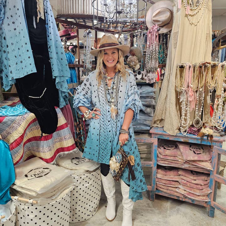 A Rare Bird Shop - Wholesale Jacket - Women's - Ombre Vintage Dot Duster5