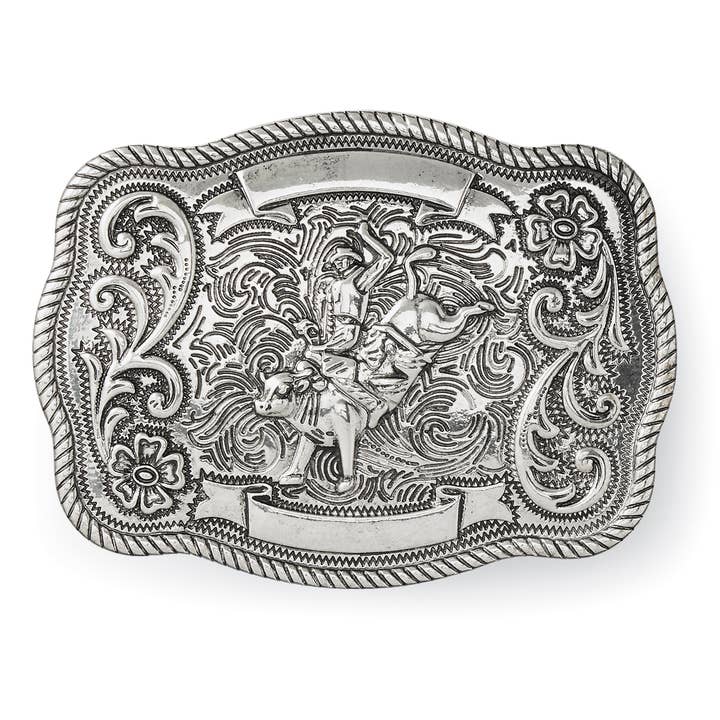Back in the Saddle - Wholesale Belt Buckle - Women's - Rodeo Belt Buckle