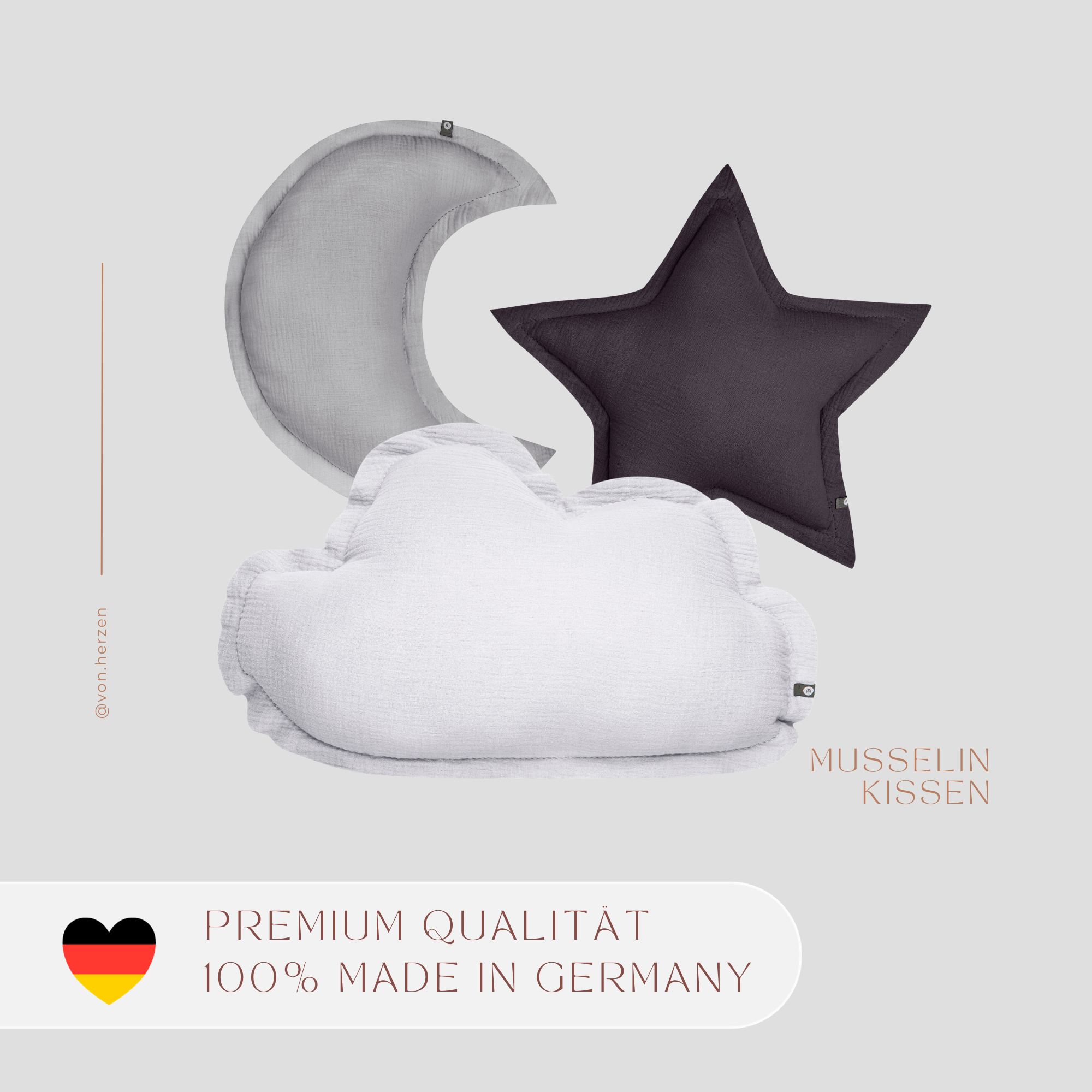 von Herzen - Wholesale Pillow/Cushion - Kids & Baby - MUSLIN PILLOW “CLOUD”15